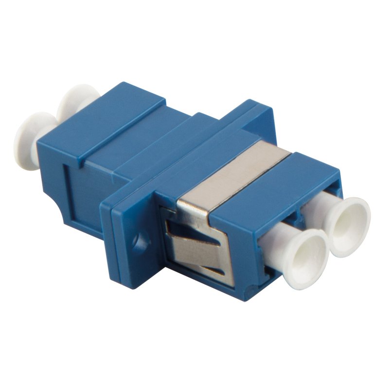 LogiLink Raccord fibre optique professionnel, 2× LC-duplex, multimode OM3, bleu aqua
