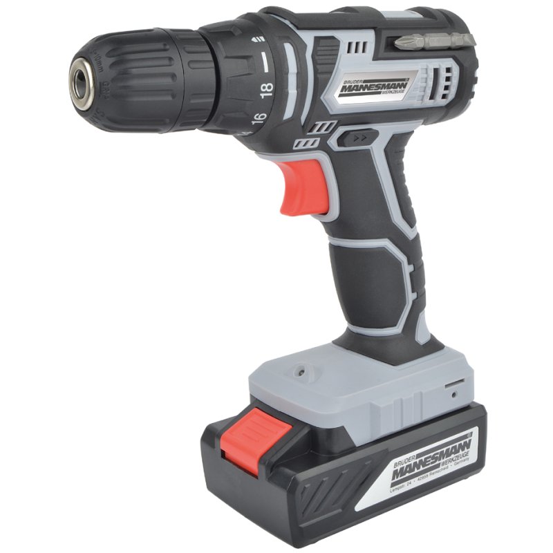 BRÜDER MANNESMANN perceuse-visseuse sans fil, 24V, lithium-ion 1,3 Ah, 0-650 tpm