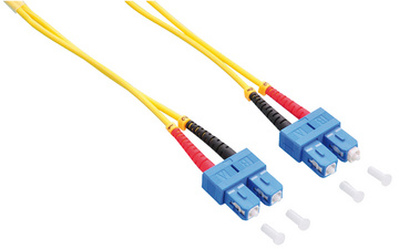 LogiLink Professional glasvezel patchkabel SC-Duplex naar SC-Duplex, OS2 singlemode, geel, 1 m