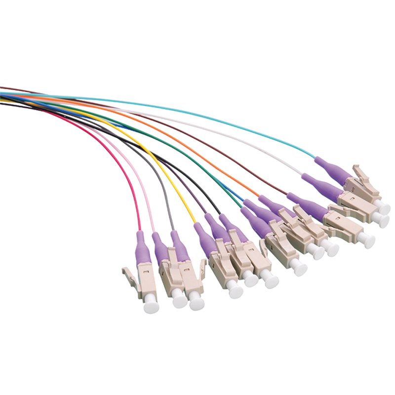 LogiLink Câble fibre optique professionnel, LC-simplex, OM4, 2,0 m