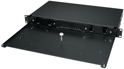 LogiLink Professional frontplaat 19" glasvezelkast, 24 poorten, zwart, 1 HE