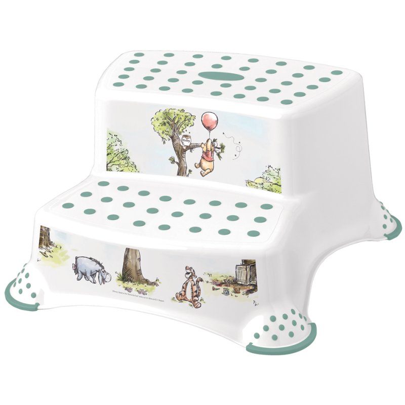 keeeper marche-pied enfant Igor Winnie, deux marches, blanc, 40×37×21 cm