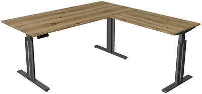 Kerkmann zit-sta bureau Move 3 elegant, elektrisch verstelbaar, wit, 180×80 cm