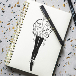 uni-ball PIN Brush fineliner, extra fijn, zwart