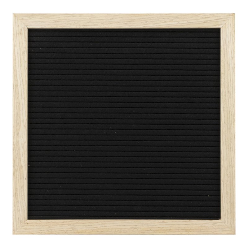 Securit tableau de lettres table, 300 × 300 mm, surface feutrée, 176 lettres incluses