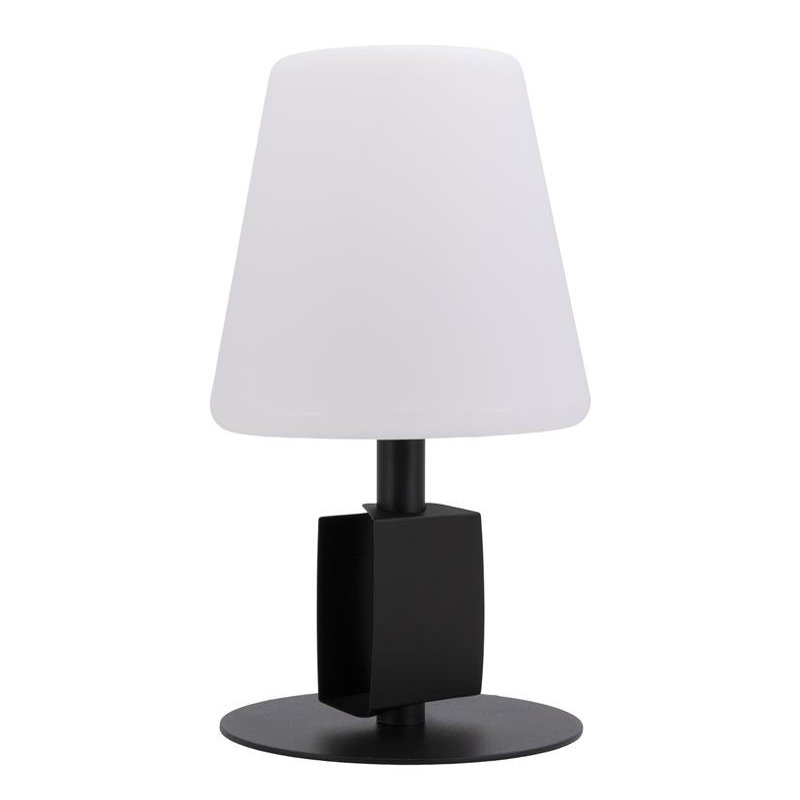 Securit Michelle Lampe de table LED, rechargeable, noir/blanc, dimmable
