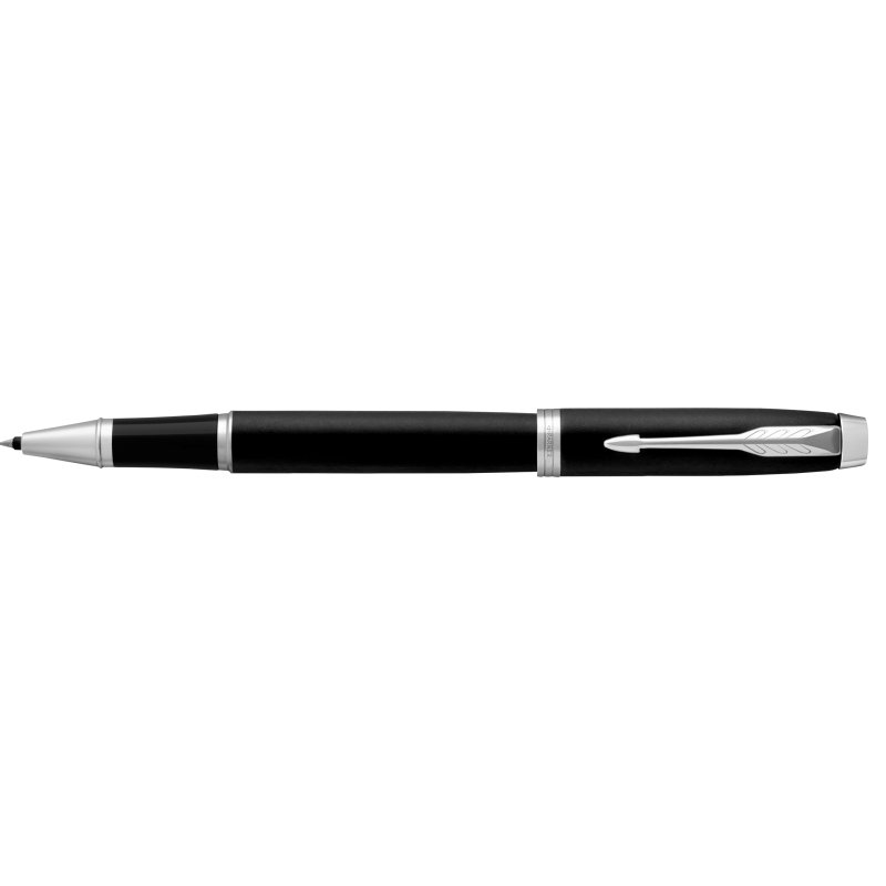 PARKER IM Essential rollerball pen, black with chrome, M line width