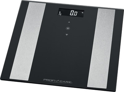 PROFI CARE personenweegschaal PC-PW 3007 FA, zwart, 10 gebruikers, lichaamsanalyse