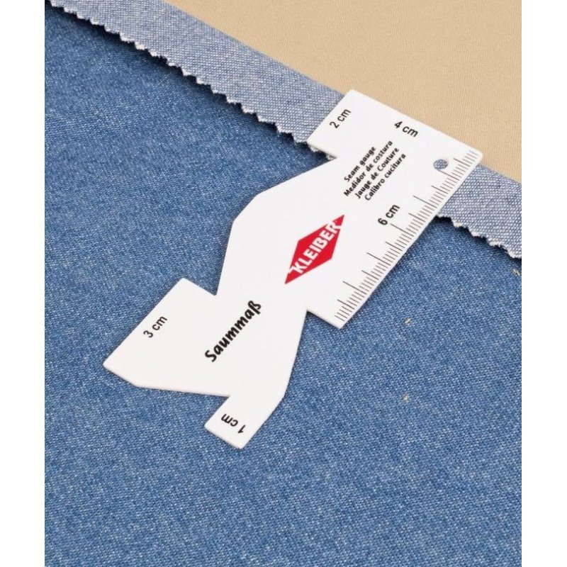 KLEIBER mètre à ruban, blanc, 100 × 40 mm, plastique