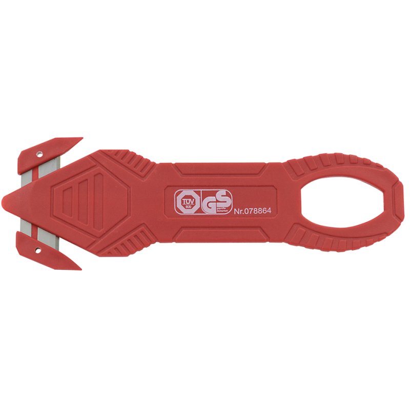 WEDO safety cutter, red, hidden blade, 6 mm cutting depth