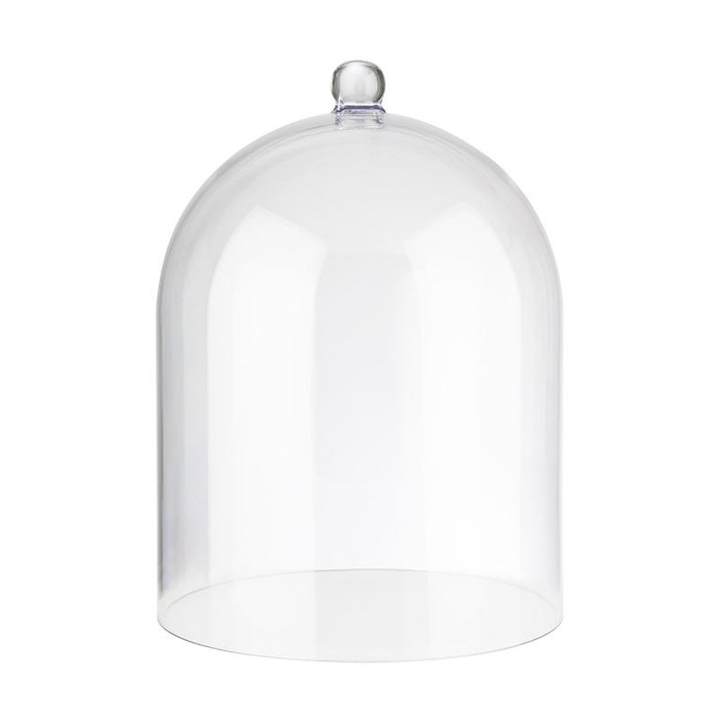 APS SUPER DOME couvercle de présentation, cristal clair, polycarbonate, hauteur 400 mm