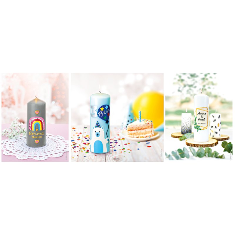 Marabu kaarsenverf Candle Pen, op waterbasis, 10 × 25 ml, set van 10
