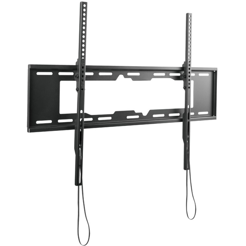 LogiLink TV wall mount, fixed, 55–90 inch, black steel, 50 kg