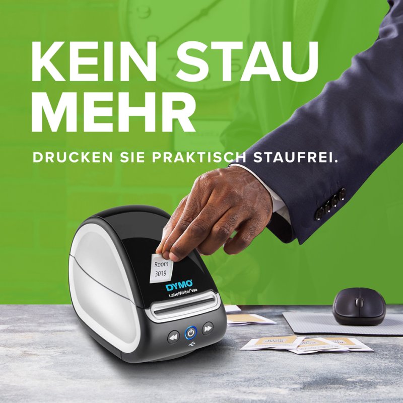 DYMO LabelWriter 550 labelprinter, thermisch direct, 300×300 dpi, USB/LAN