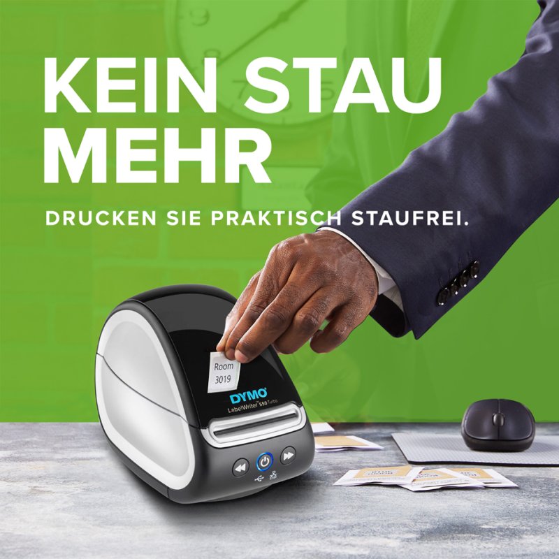 Dymo LabelWriter 550 Turbo labelprinter, USB/LAN, 90 etiketten/min, 300×300 dpi