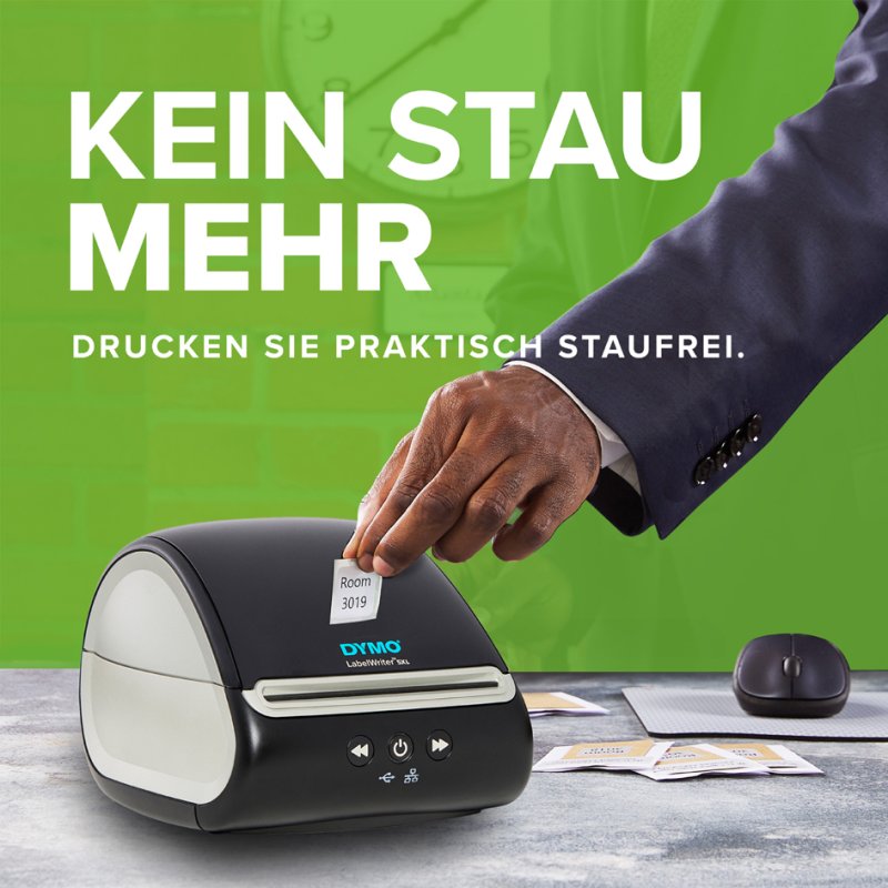 DYMO LabelWriter 5XL labelprinter, 300×300 dpi, USB/LAN, tot 53 etiketten/min