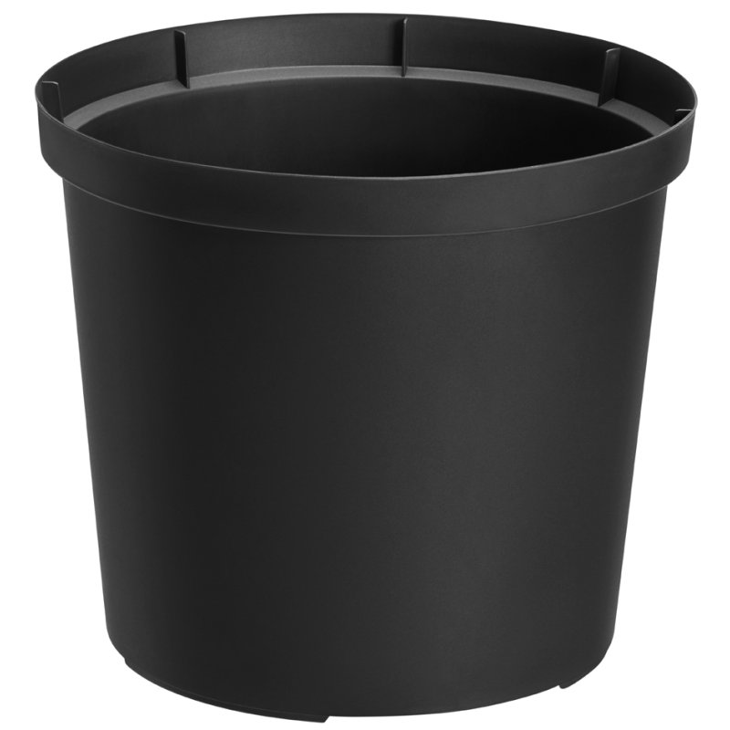 Orthex pot de fleurs CULTIVATE, noir, diamètre 270 mm, 100% plastique recyclé