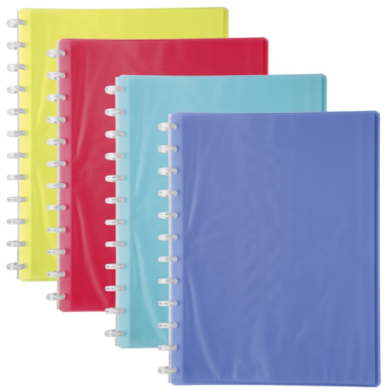 EXACOMPTA replacement sleeves, crystal-clear, repositionable, 20 pieces