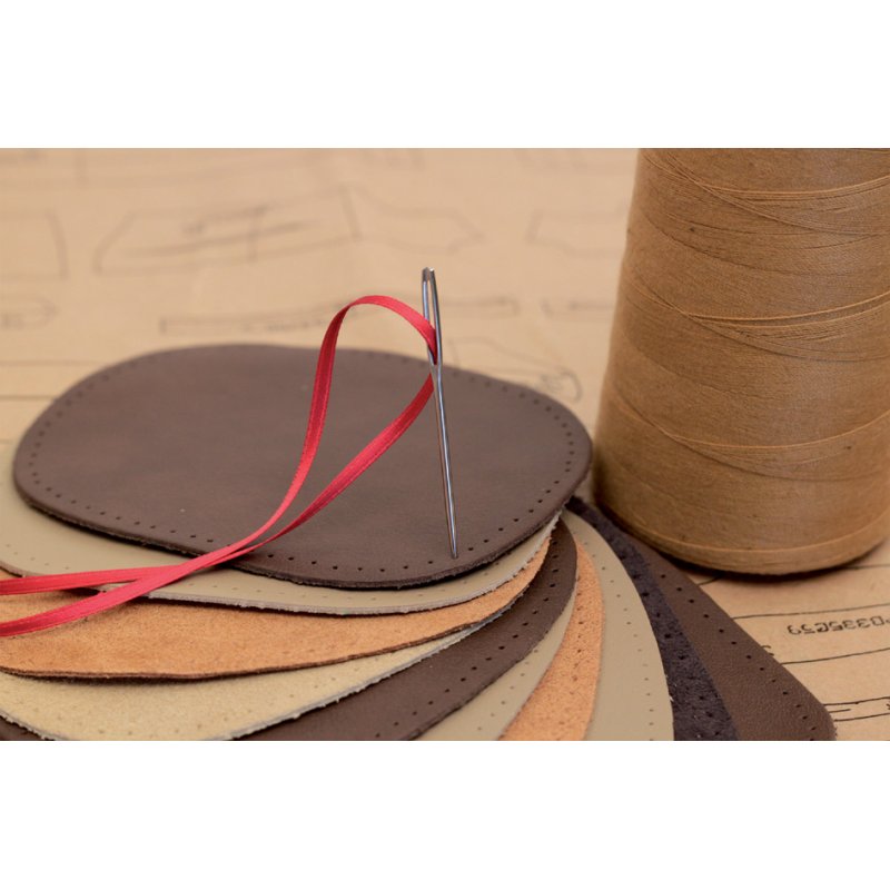 KLEIBER chiffons nappaleder ovale, brun foncé, 100 × 125 mm, 2 pièces
