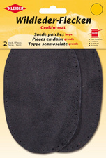 KLEIBER naailappen van nubuck, groen, 100 × 125 mm, 2 stuks