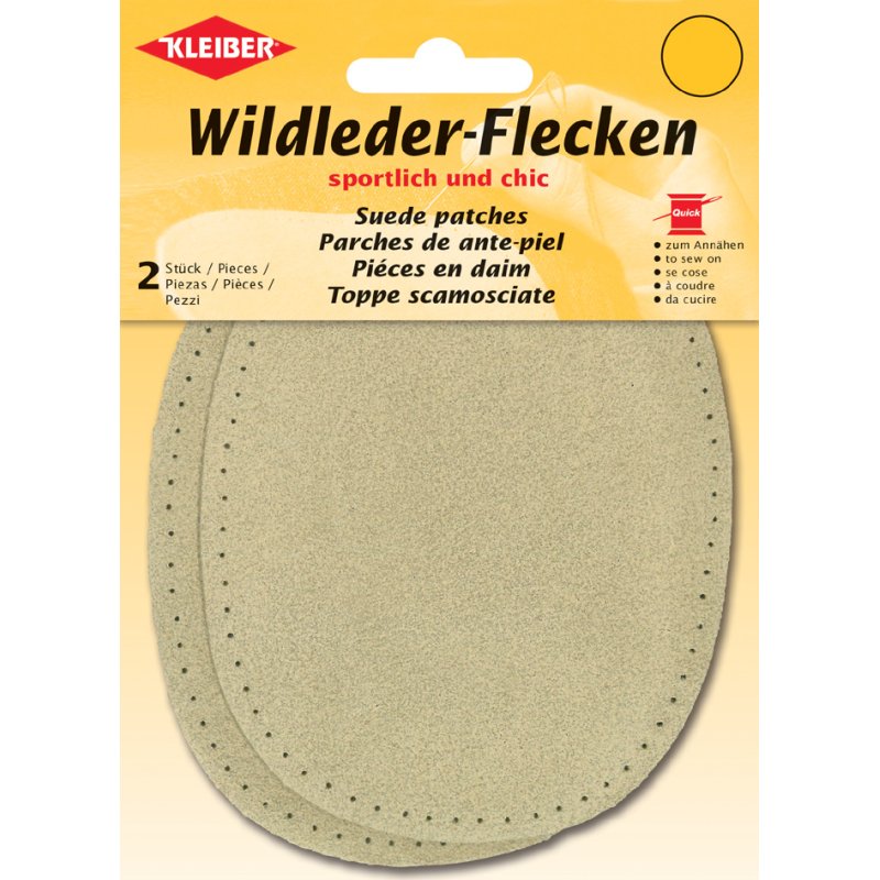 KLEIBER patchs de réparation simili-cuir, gris foncé, 2 pièces