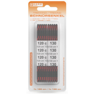 Rode/zwarte veters, rond, 1200/1300 mm, wandelschoenen