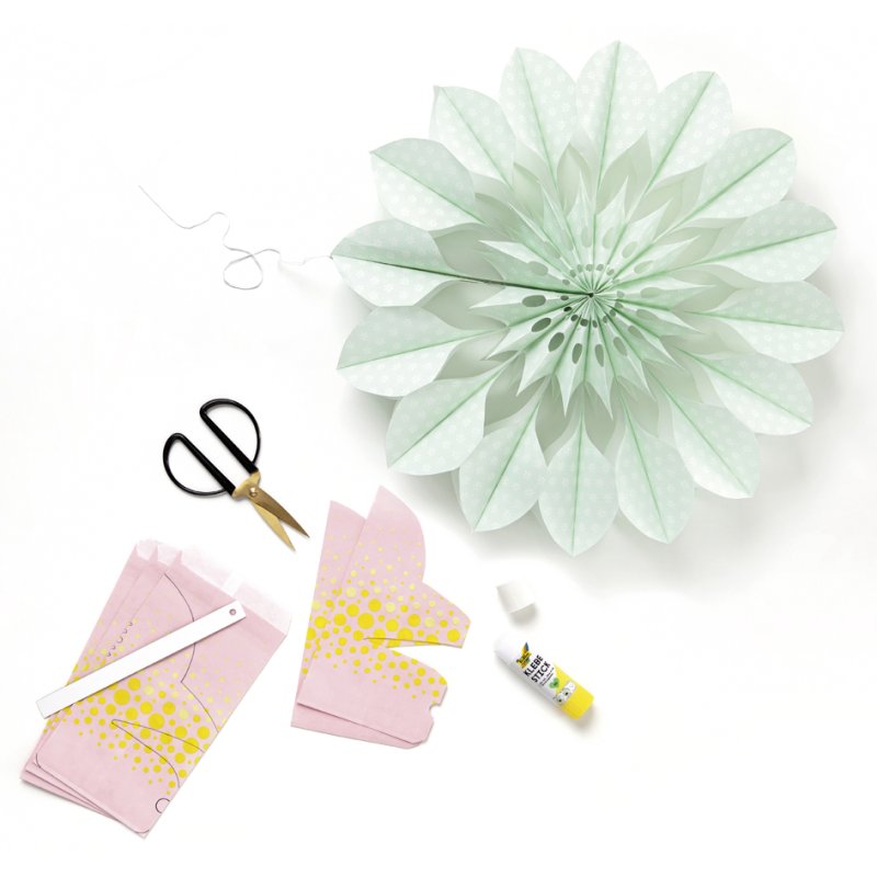 folia papieren bloemen daisyliefde, 34 zakjes, 110×220 mm, kraftpapier