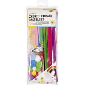folia knutselset chenilledraad regenboog, 212-delig