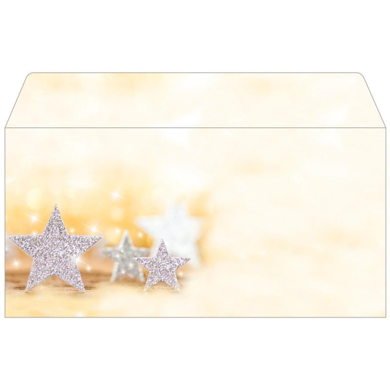 Sigel enveloppes motif Noël sapin pétrol, DIN long, 90 g/m², 50 pièces