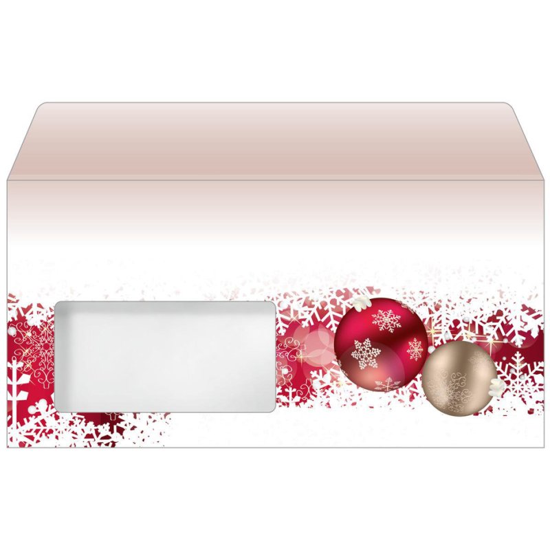 Sigel enveloppes de Noël Green Christmas, DIN long, fenêtre à gauche, 50 pièces