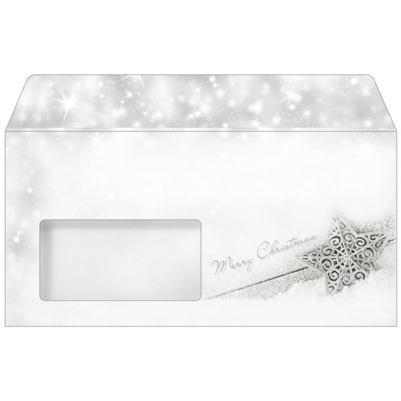 Sigel enveloppes de Noël Green Christmas, DIN long, fenêtre à gauche, 50 pièces