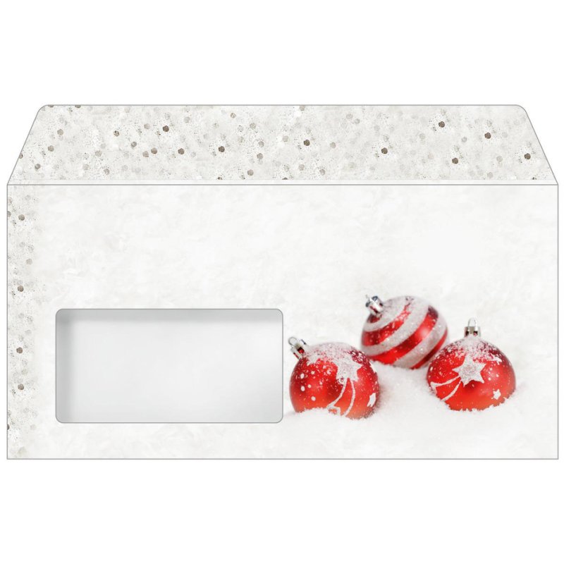 Sigel enveloppes de Noël Green Christmas, DIN long, fenêtre à gauche, 50 pièces