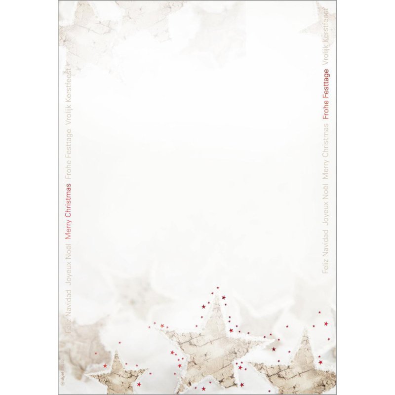Sigel papier de design Noël Rustic White, A4, 90 g/m², 25 feuilles