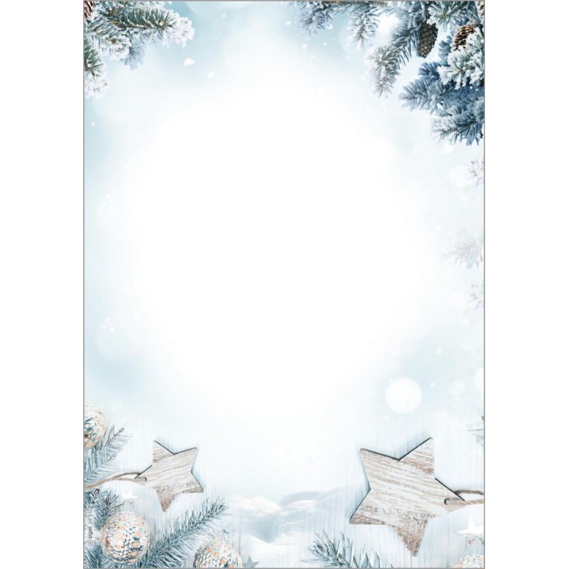 Sigel papier de design Noël Rustic White, A4, 90 g/m², 25 feuilles