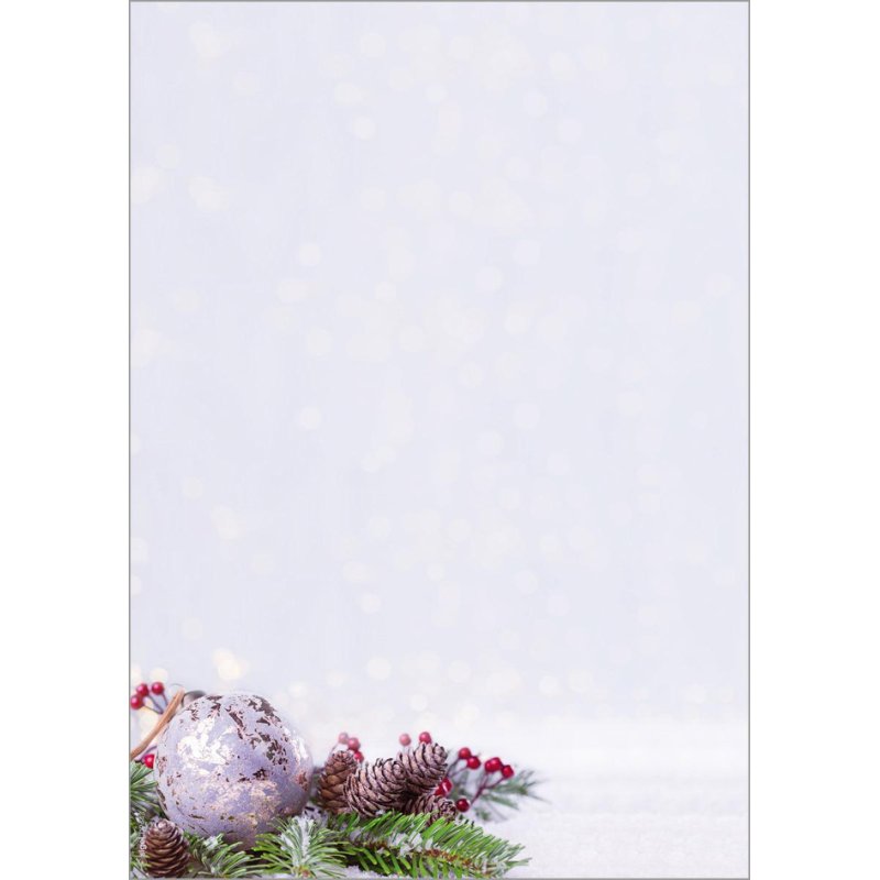 Sigel papier de design Noël Rustic White, A4, 90 g/m², 25 feuilles