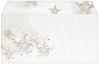 Sigel kerst enveloppen Rustic White, DIN lang, dennentakken motief, 25 stuks