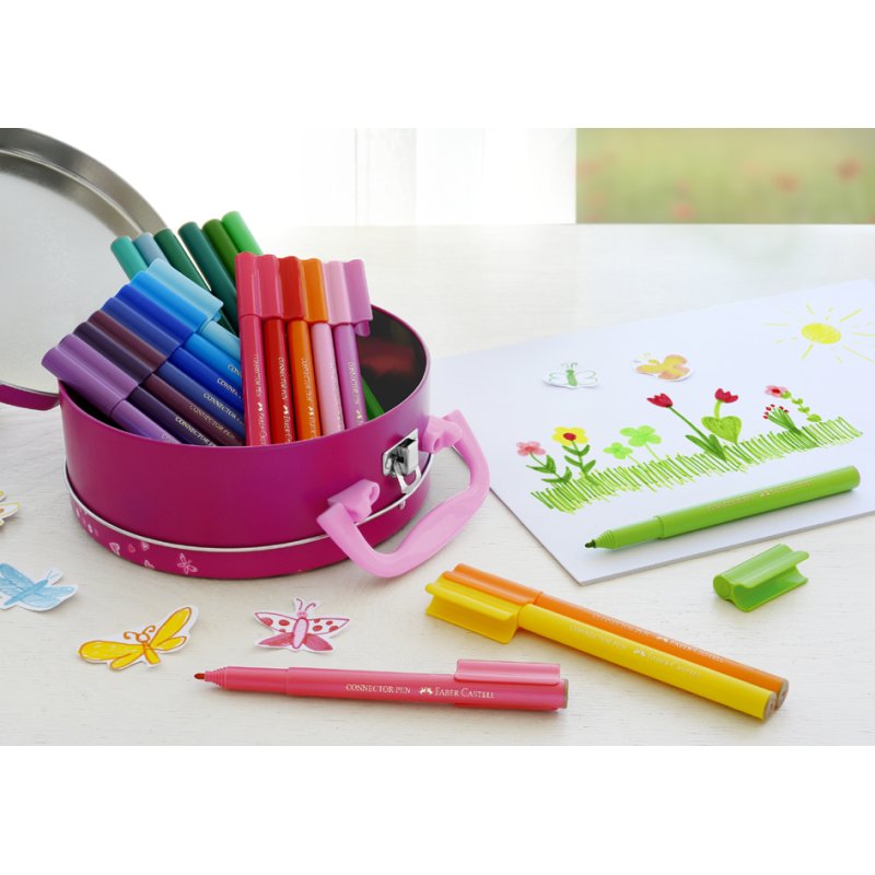 Faber-Castell CONNECTOR felt-tip pens, 33 pieces, 2.0 mm