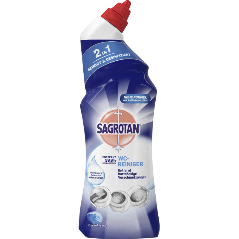 SAGROTAN 2-in-1 toiletreinger oceanfris, 750 ml