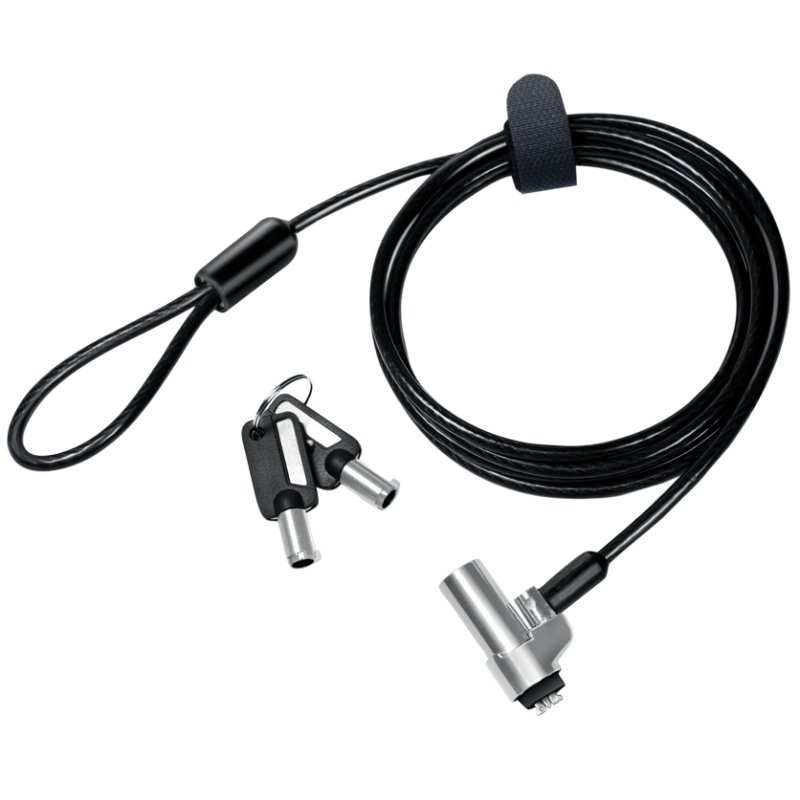 LogiLink Nano-Slot antivol pour ordinateur portable, 2 clés, câble 1,8 m
