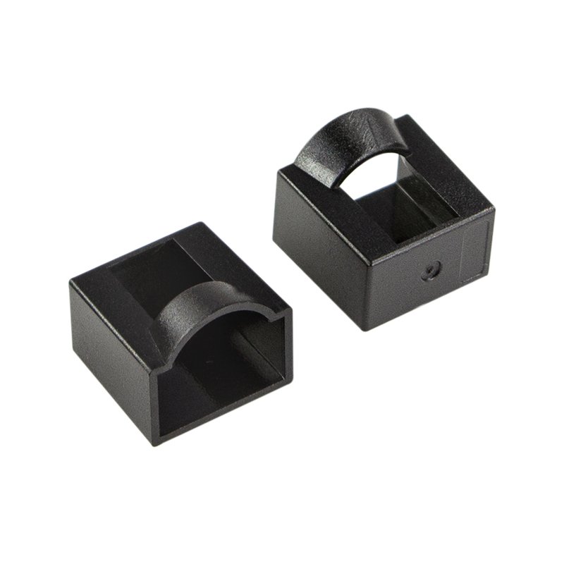 LogiLink Professional RJ45 dust protection caps, black, ABS plastic, 50 pieces