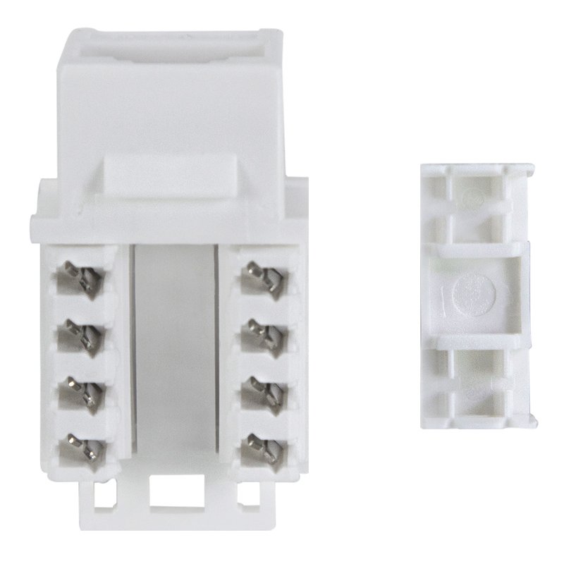 LoLi Keystone NK4056 module, unshielded, white, 10 pieces