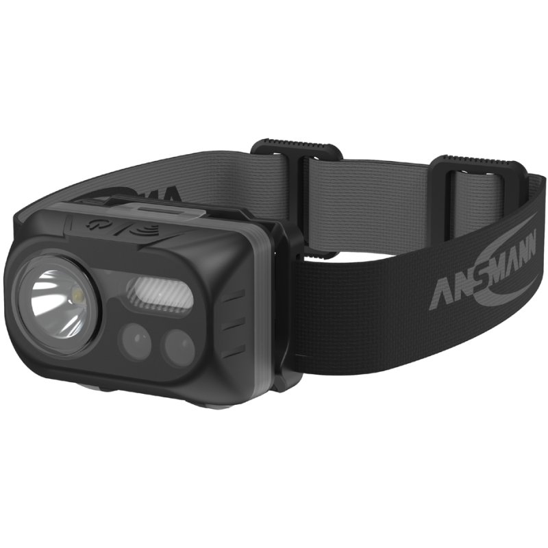 ANSMANN hoofdlamp met sensor, 230 lumen, IPX4 waterbestendig, zwart