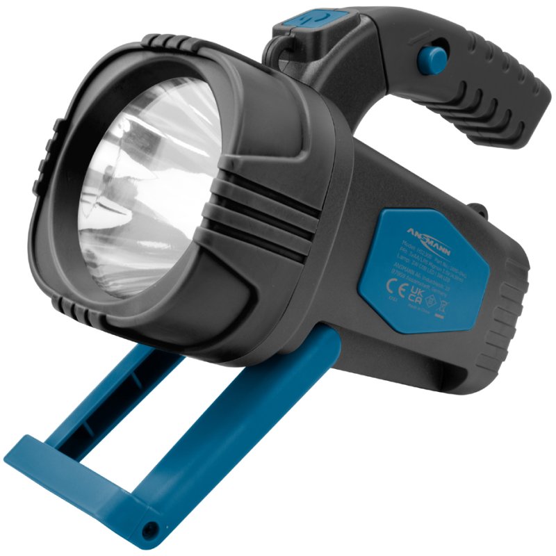 ANSMANN LED zaklamp HS230B, zwart/blauw, 210 lumen