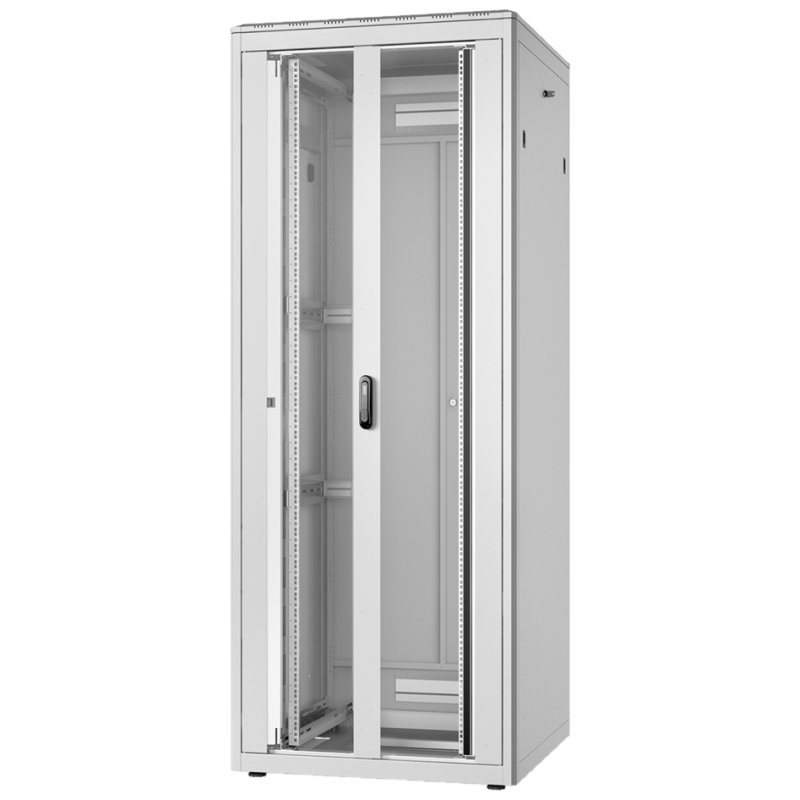 DIGITUS netwerkkast Unique 42 HE, lichtgrijs, 800×800 mm, glazen voordeur
