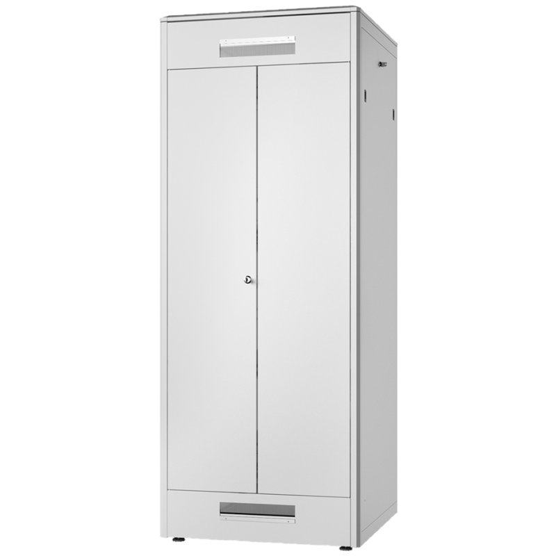 DIGITUS armoire réseau Unique 42 HE, gris clair, 800×800 mm, porte avant vitrée