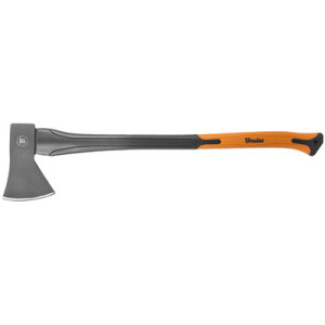 Bradas universele bijl, glasvezelsteel, grijs/oranje, 790 mm