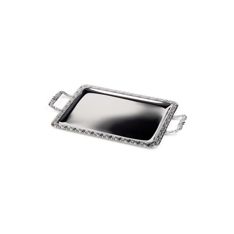 APS plateau MANGER MIEUX, 520 × 310 mm, argent, empilable