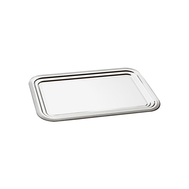 APS Classic plateau de service, 410 × 310 mm, argent, rectangulaire