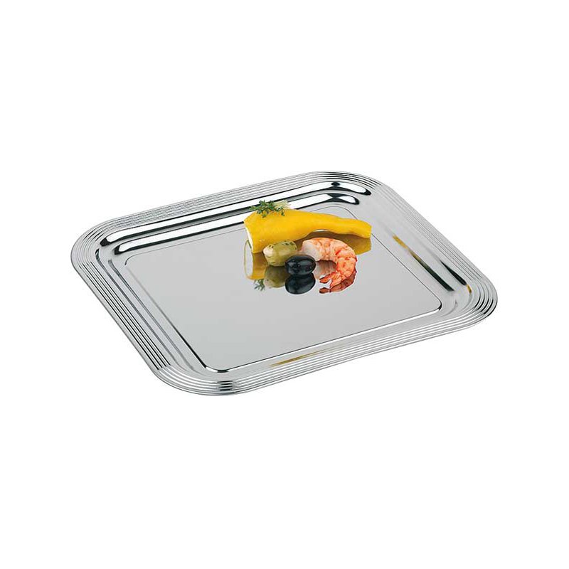 APS plateau de service CLASSIC, 354 × 325 mm, argent