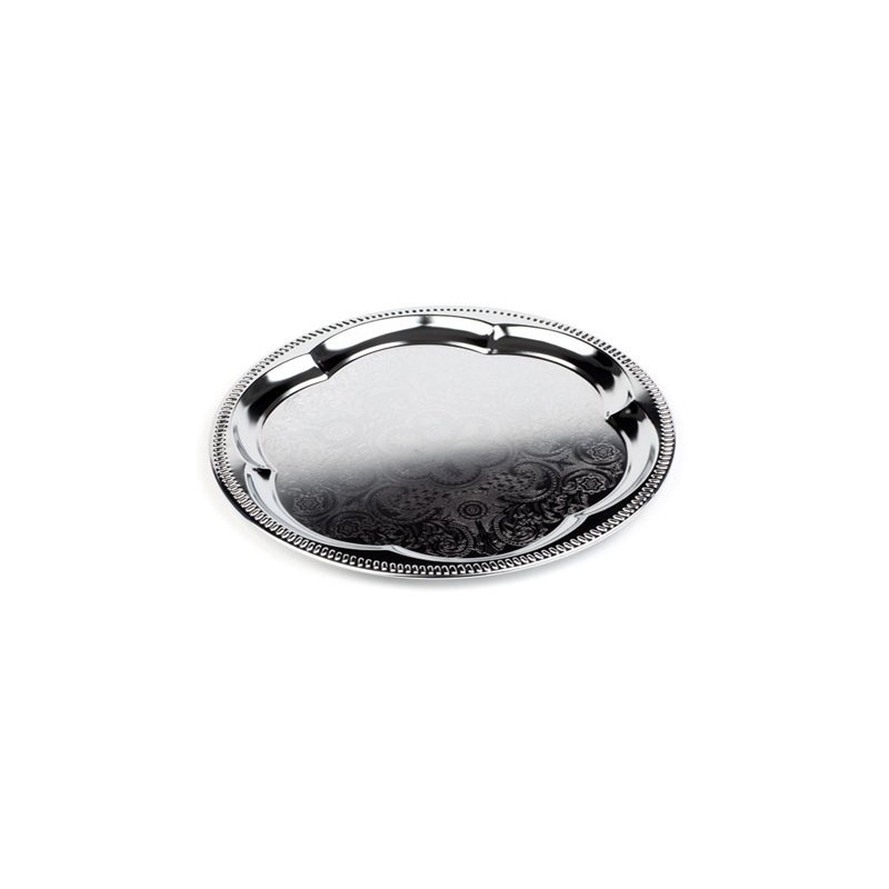 APS plat de présentation rond, argenté, 350 mm